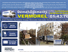 Tablet Screenshot of demenagements-vermorel.fr